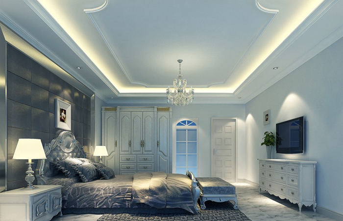 Đèn tuýp hắt trần mang lại ánh sáng đẹp cho không gian phòng ngủ