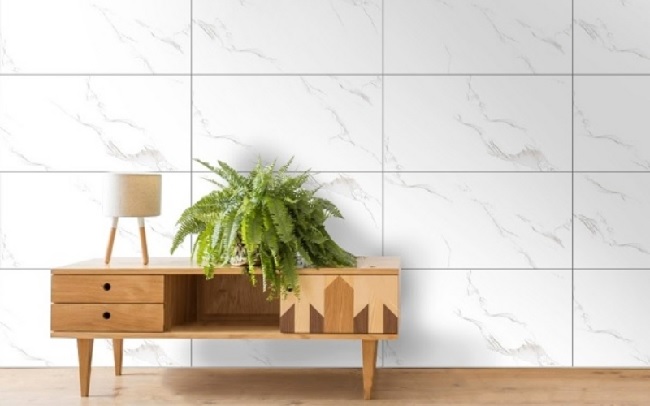 Phòng khách rộng ốp gạch 40x80